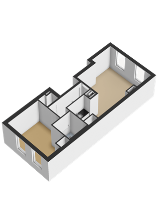 Floorplan - Volmarijnstraat 160B, 3021 XZ Rotterdam